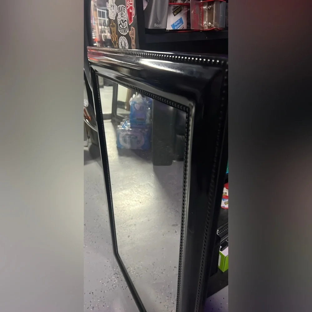 Black Framed Square Mirror!
